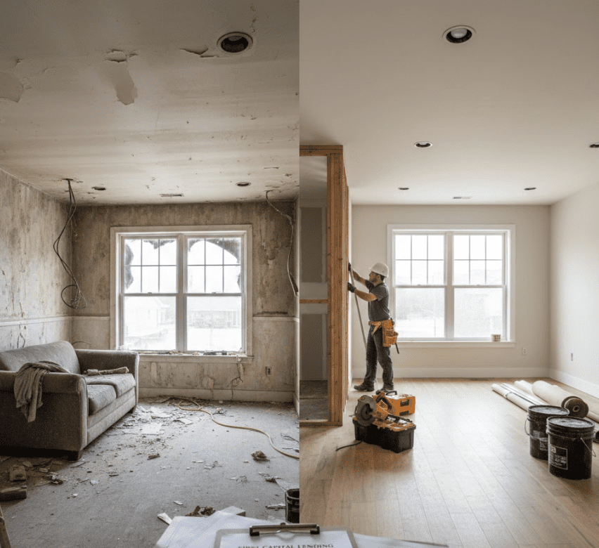 Interior renovation for a fix and flip project